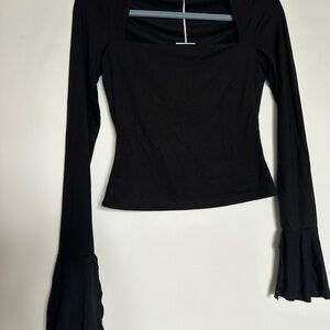 Reformation Lucca Long Sleeve Knit Top